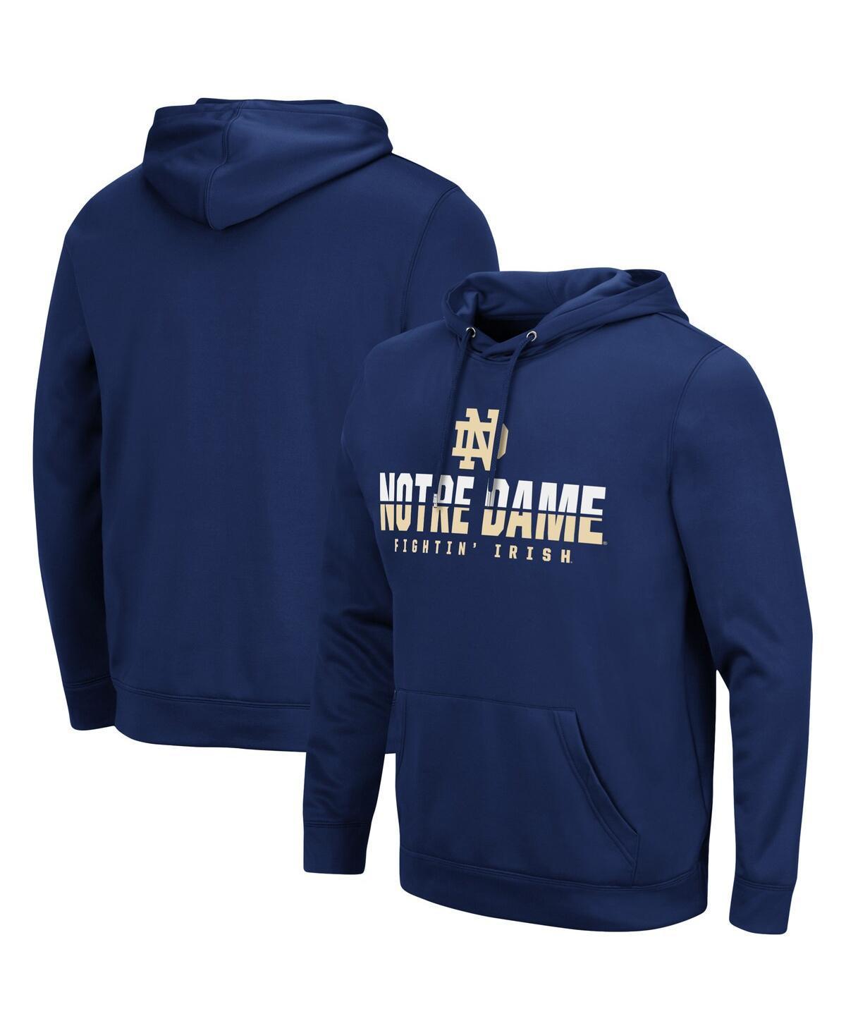 Mens Colosseum Notre Dame Fighting Irish Lantern Pullover Hoodie Blue Product Image