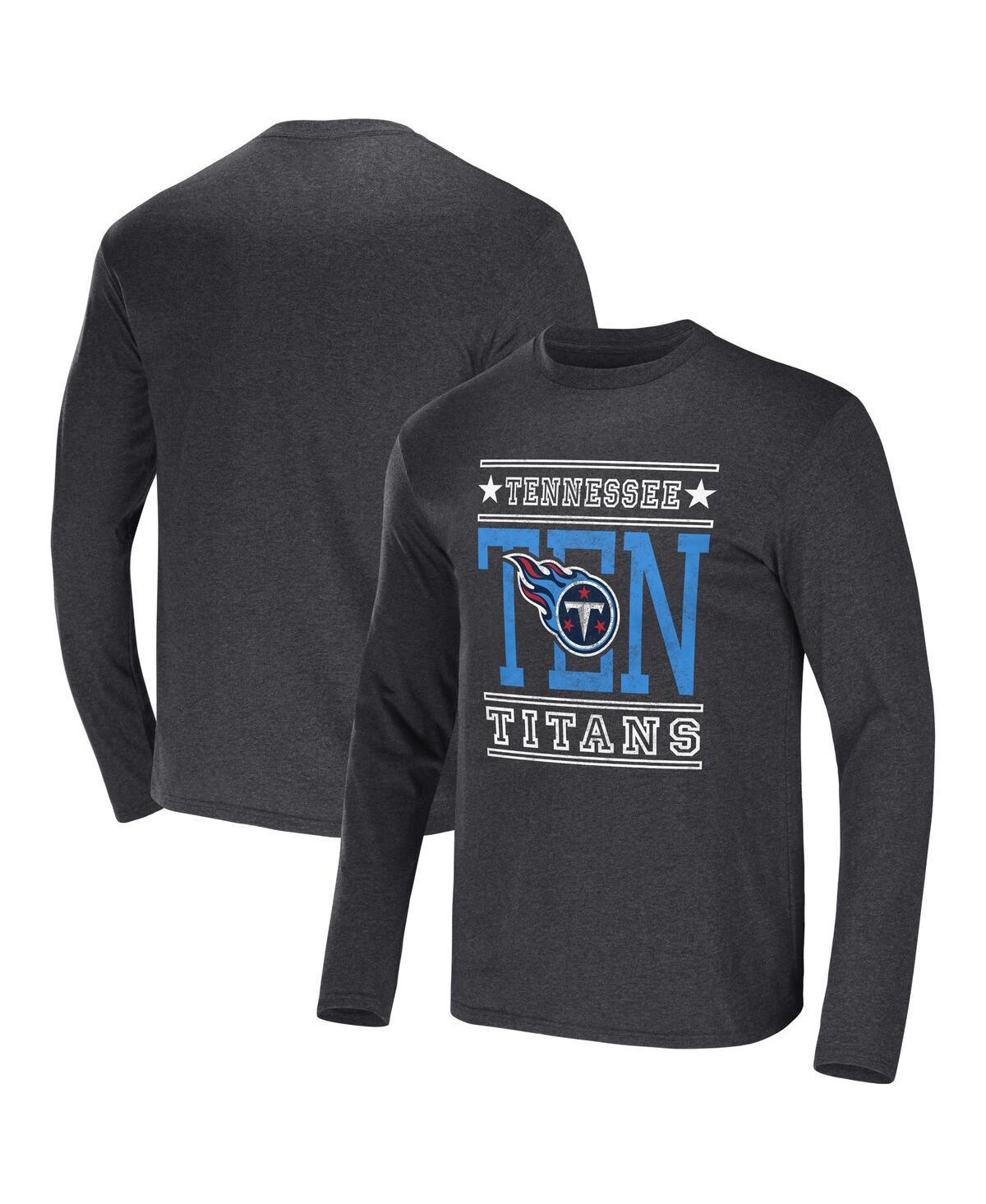 Mens Nfl x Darius Rucker Collection by Fanatics Heathered Charcoal Tennessee Titans Long Sleeve T-shirt Product Image