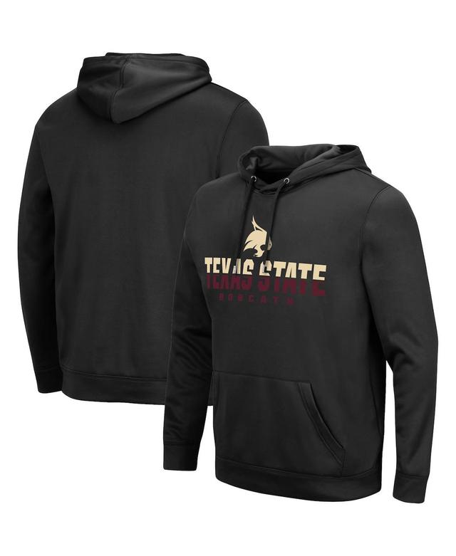 Mens Colosseum Black Texas State Bobcats Lantern Pullover Hoodie Product Image