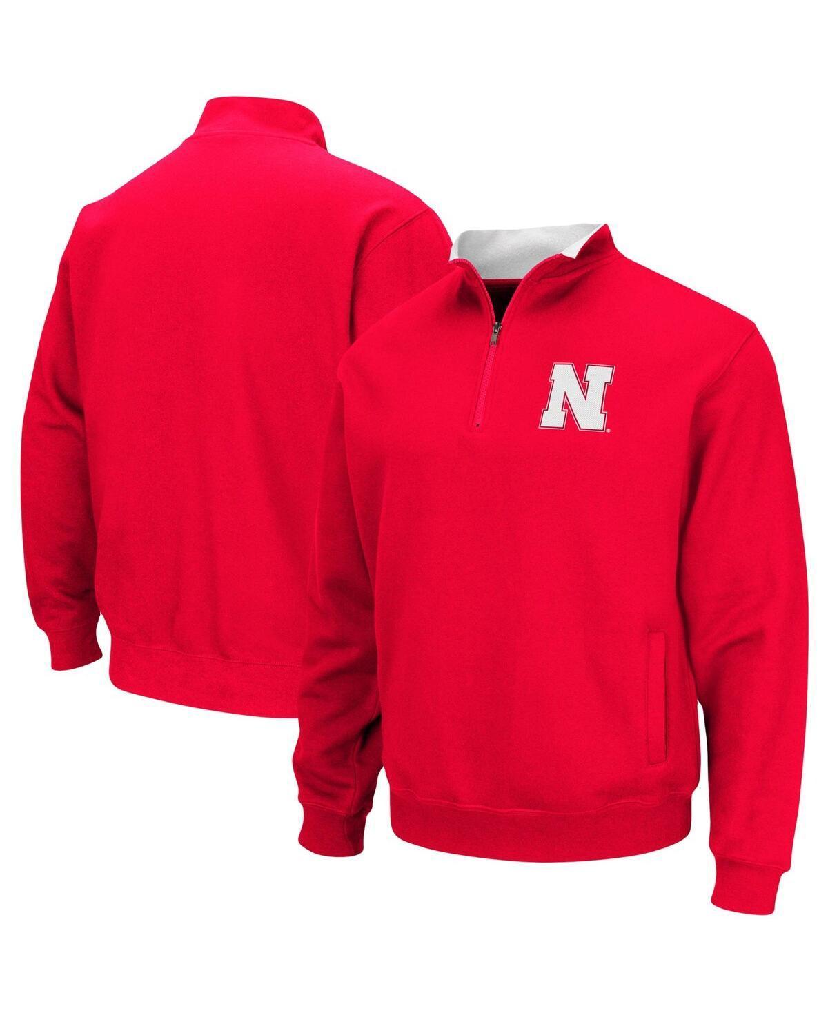 Mens Colosseum Scarlet Nebraska Huskers Big & Tall Tortugas Quarter-Zip Jacket Product Image