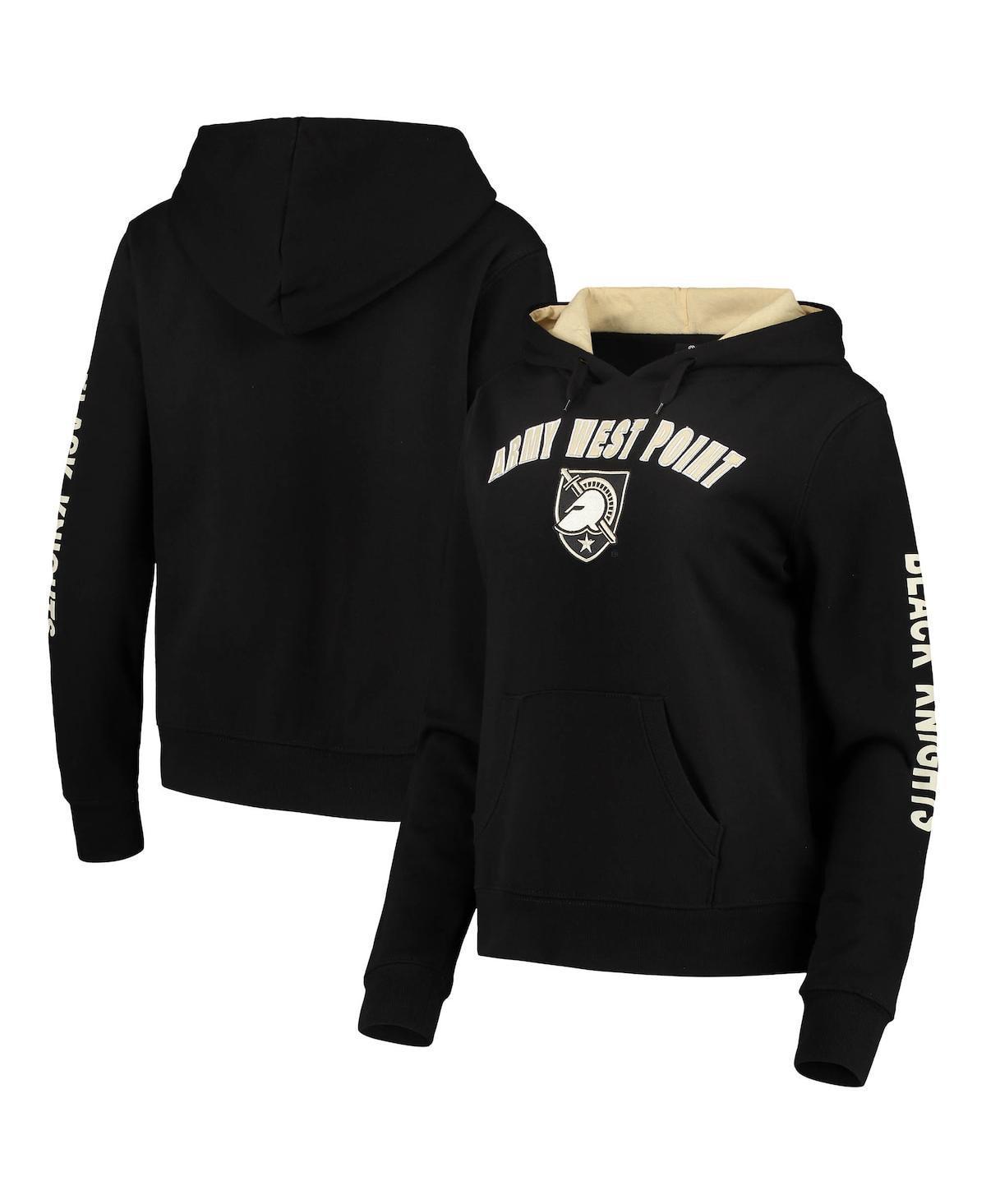 Womens Colosseum Black Army Black Knights Loud and Proud Pullover Hoodie Product Image