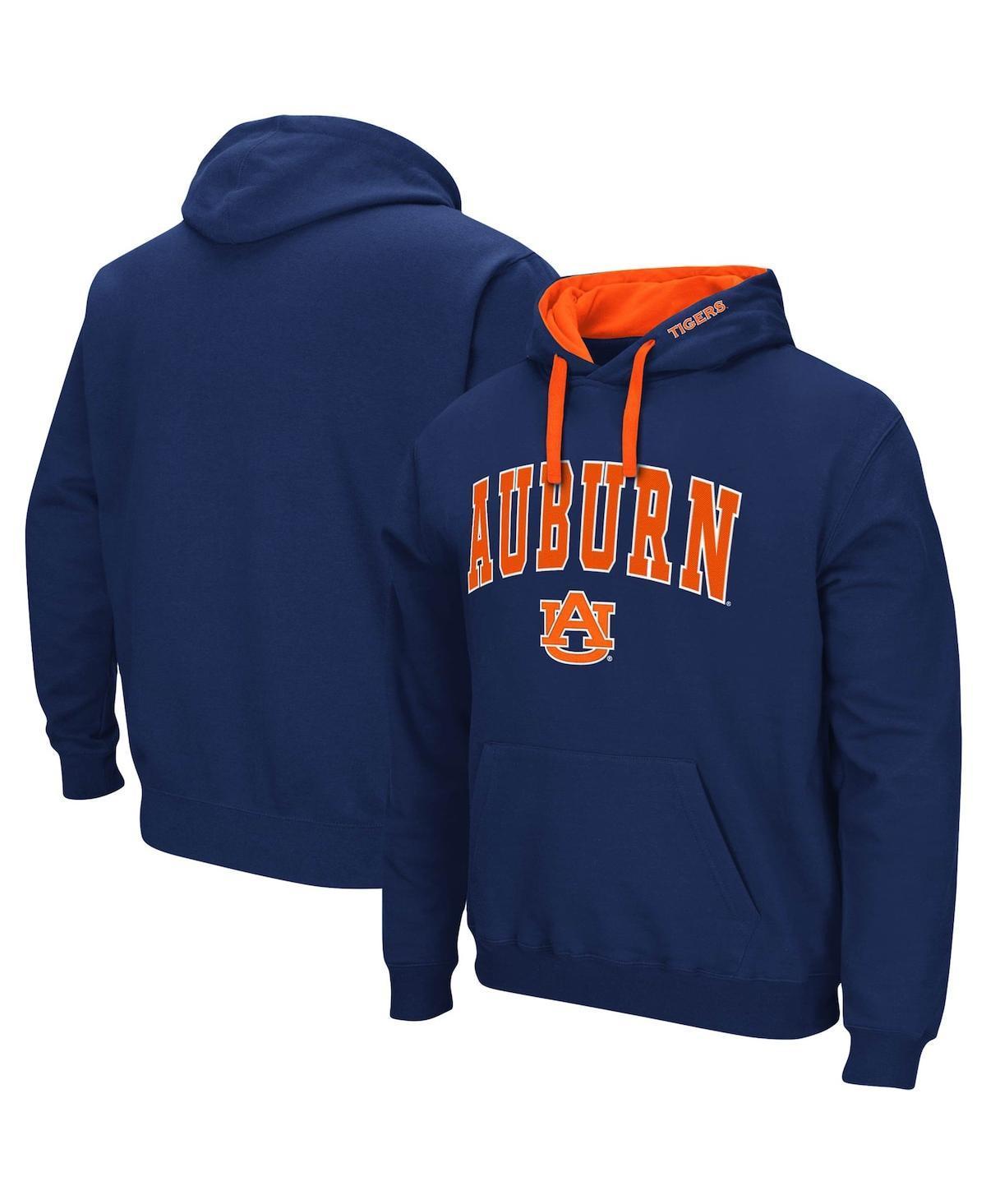 Mens Colosseum Navy Auburn Tigers Big and Tall Arch & Logo 2.0 Pullover Hoodie Product Image