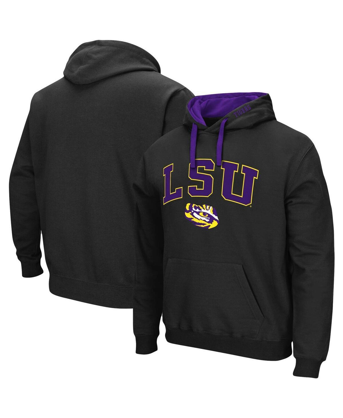 Mens Colosseum LSU Tigers Big & Tall Arch & Logo 2.0 Pullover Hoodie Product Image