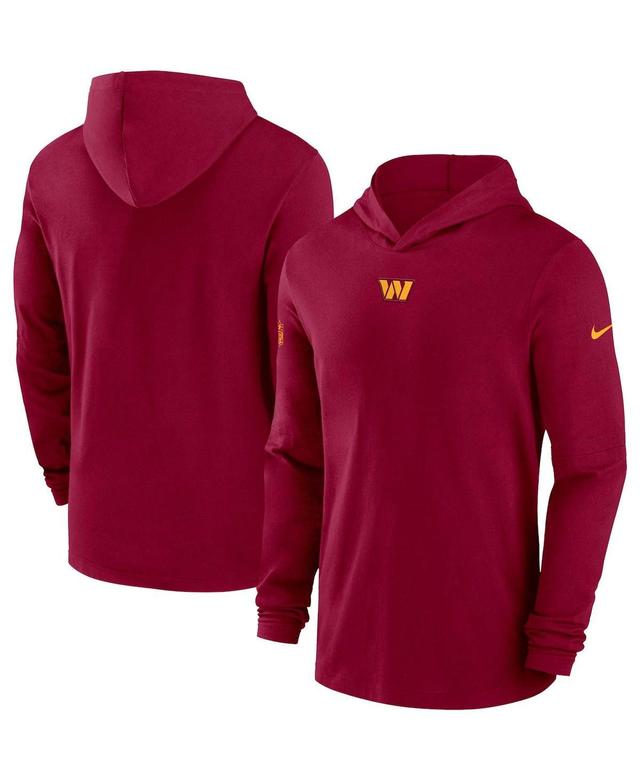 Washington Commanders Sideline Men�s Nike Men's Dri-FIT NFL Long-Sleeve Hooded Top Product Image