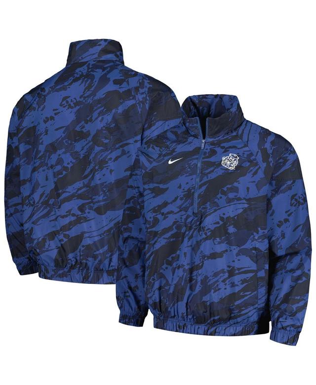 Mens Nike Michigan Wolverines Anorak Half-Zip Jacket Blue Product Image