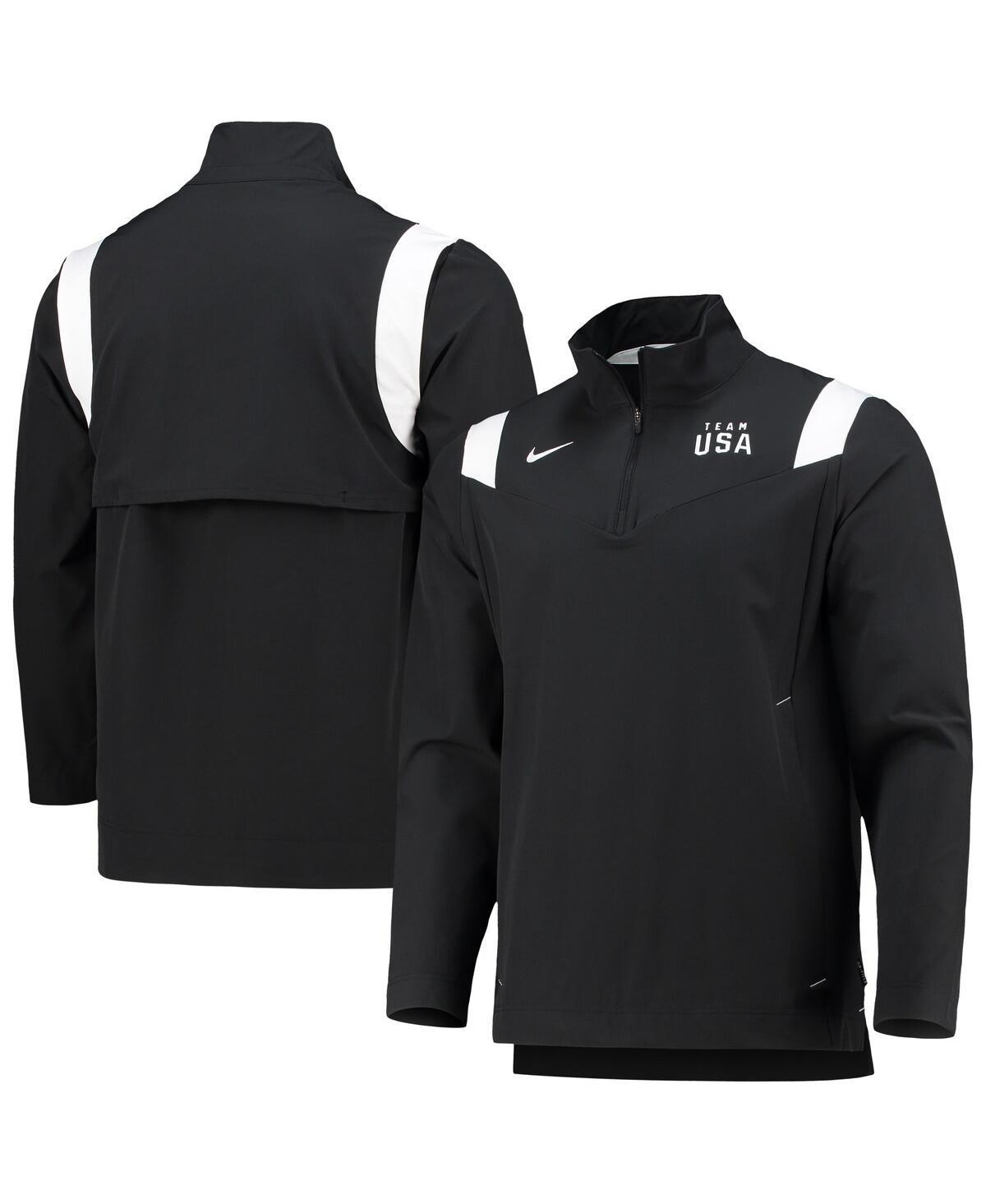 Mens Nike Black Team USA On-Field Quarter-Zip Jacket Product Image