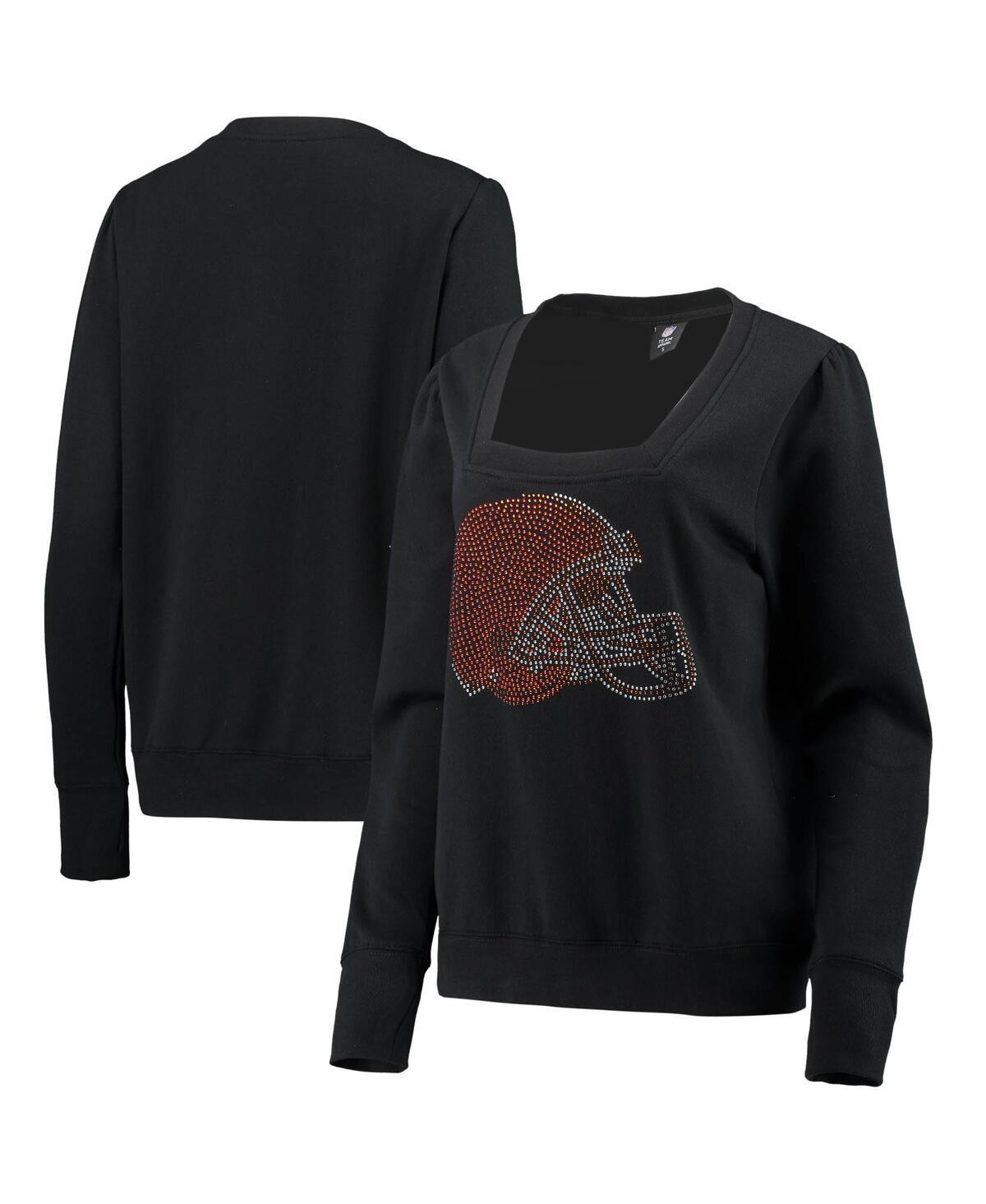 Womens Cuce Cleveland Browns Winners Square Neck Pullover Sweatshirt Product Image