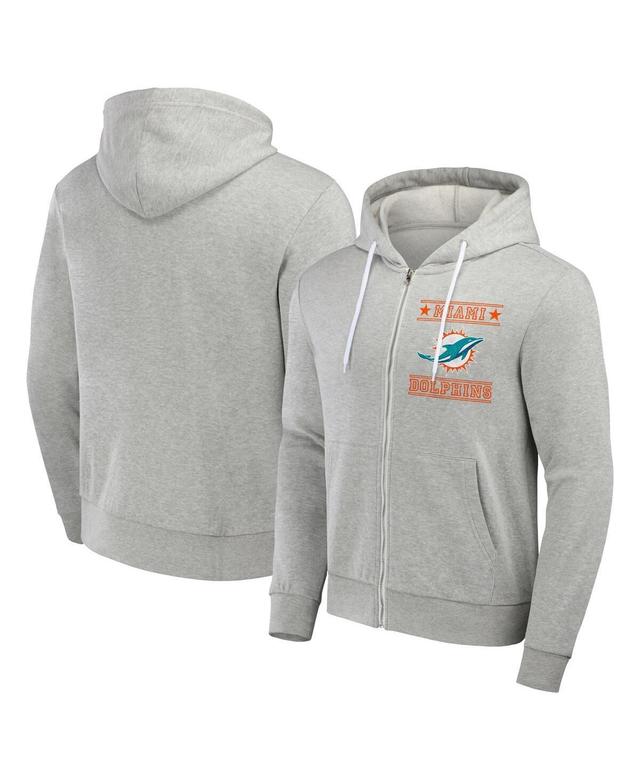 Mens NFL x Darius Rucker Collection by Fanatics Gray Miami Dolphins Domestic Full-Zip Hoodie Product Image