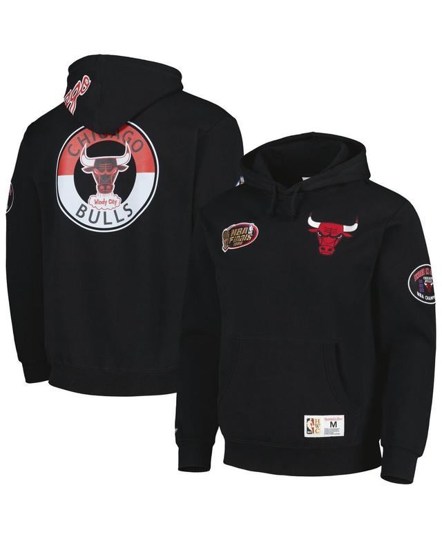 Mens Mitchell & Ness Black Chicago Bulls City Collection Heritage Hoodie Product Image