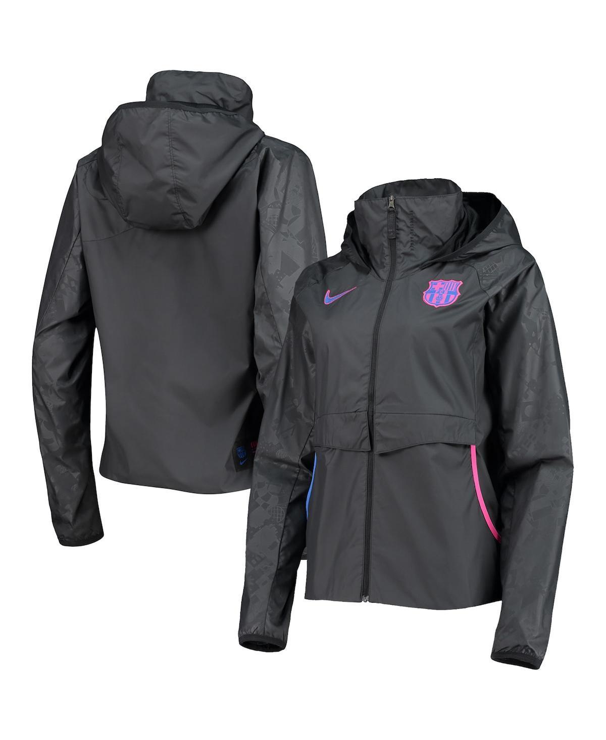 Womens Nike Black Barcelona AWF Raglan Full-Zip Jacket Product Image