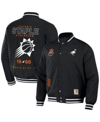 Mens NBA x Staple Black Phoenix Suns My City Full-Snap Varsity Jacket Product Image