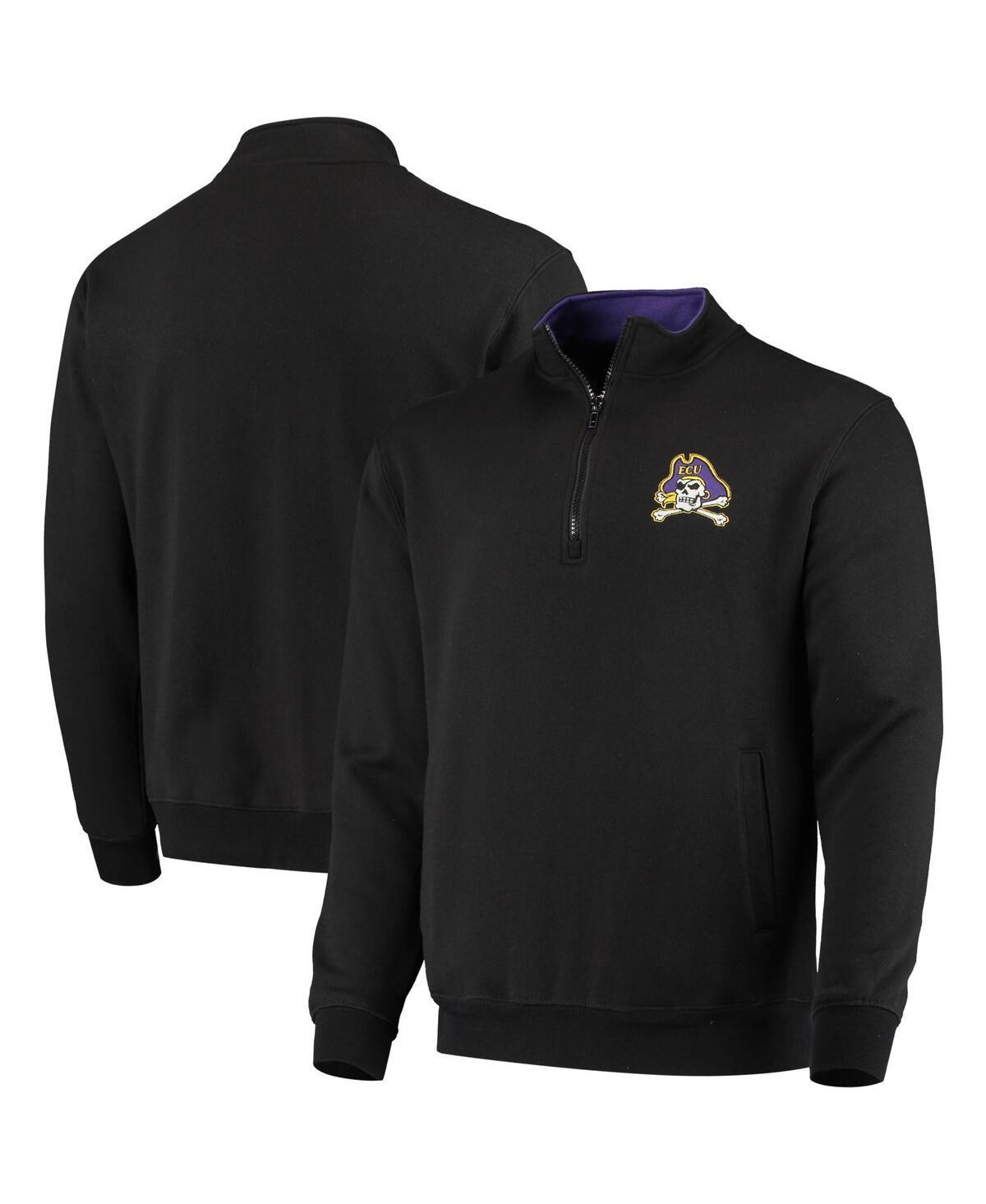 Mens Colosseum Black ECU Pirates Tortugas Logo Quarter-Zip Jacket Product Image