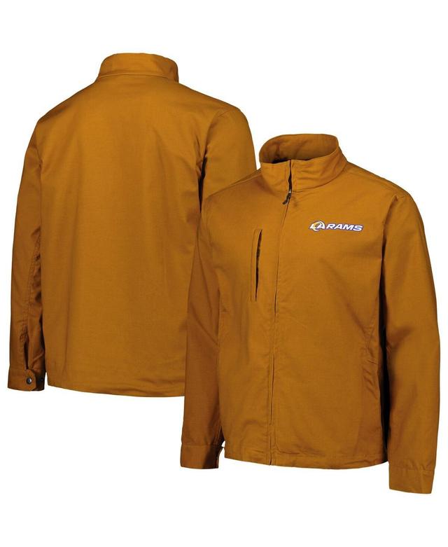 Mens Dunbrooke Tan Los Angeles Rams Journey Workwear Tri-Blend Full-Zip Jacket Product Image