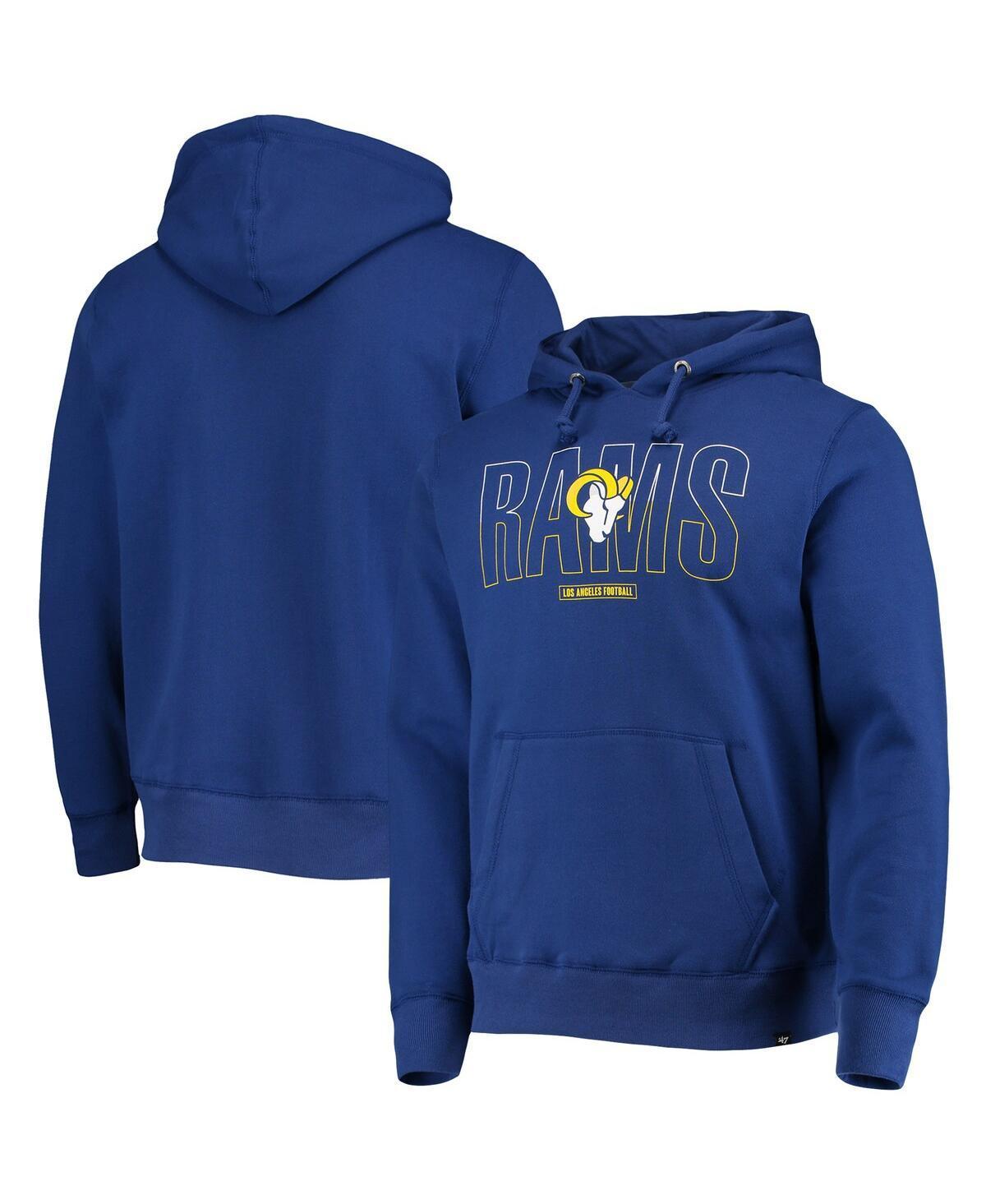 Mens 47 Brand Royal Los Angeles Rams Split Squad Headline Pullover Hoodie Product Image