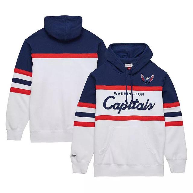 Mens Mitchell & Ness /Navy Washington Capitals Head Coach Pullover Hoodie Product Image