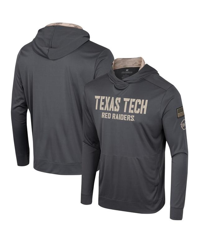 Mens Colosseum Charcoal Texas Longhorns Oht Military-Inspired Appreciation Long Sleeve Hoodie T-shirt Product Image