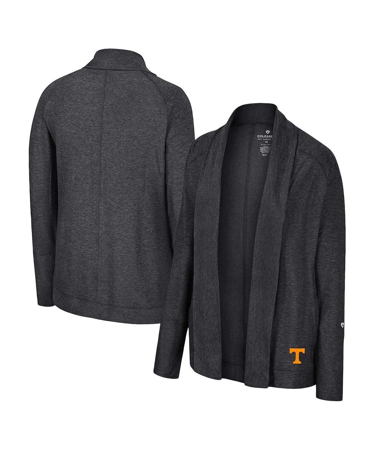 Womens Colosseum Charcoal Tennessee Volunteers Morningside Cardigan Sweater Product Image