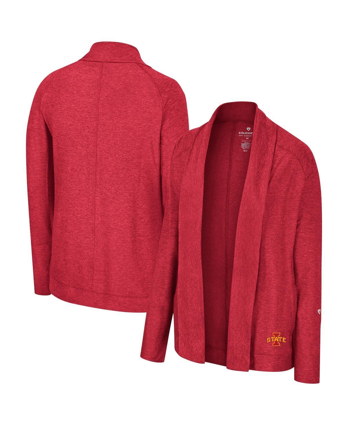 Womens Colosseum Cardinal Iowa State Cyclones Morningside Cardigan Sweater Product Image