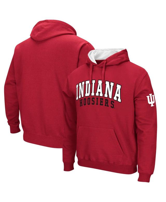 Mens Colosseum Crimson Indiana Hoosiers Double Arch Pullover Hoodie Product Image