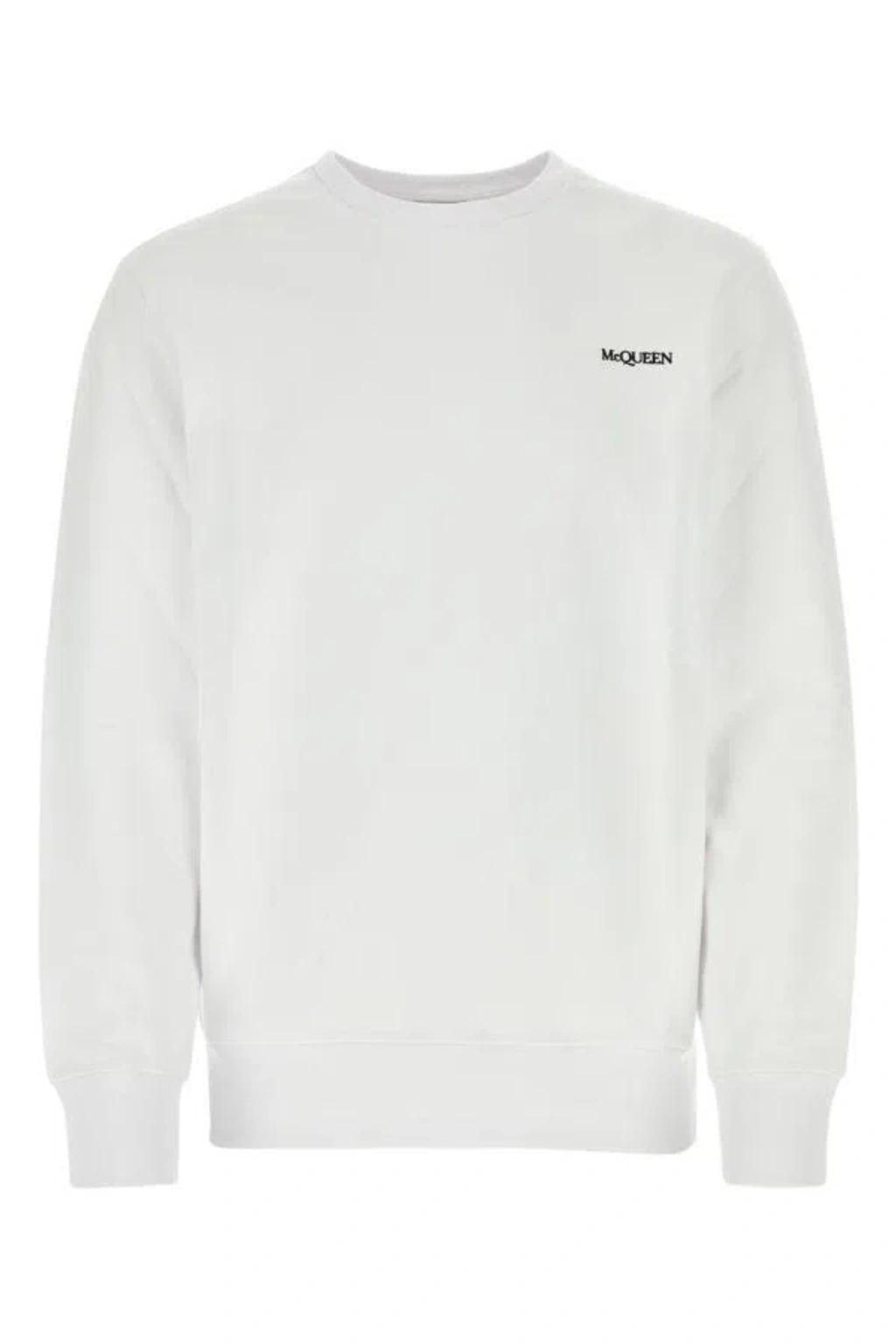 Logo Detailed Crewneck Sweatshirt In White Product Image