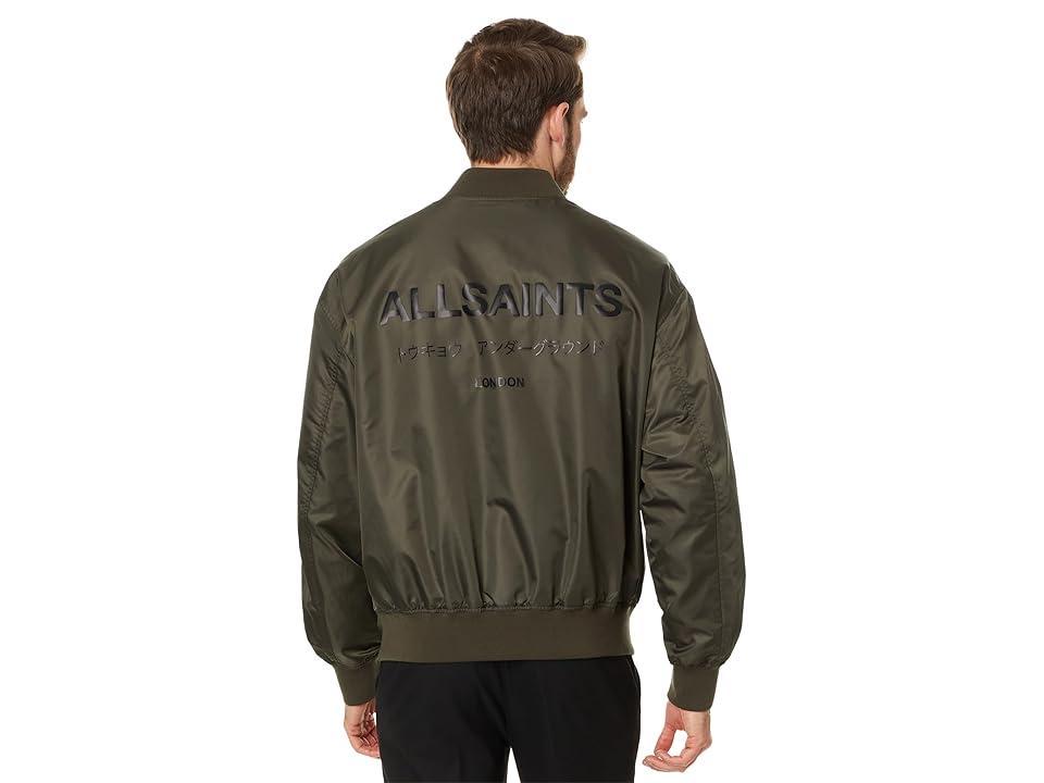 AllSaints Underground Bomber (Dull Khaki Green) Men's Jacket Product Image