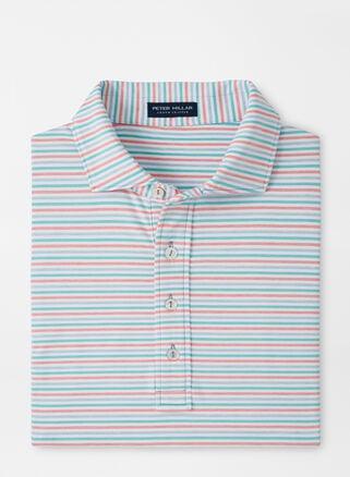 Peter Millar Mens Garcia Performance Jersey Polo | Color: Tahoe Blue | Size: S Product Image