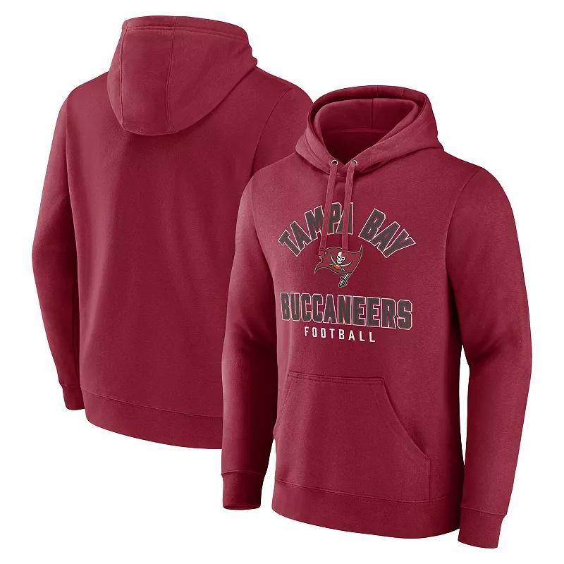 Mens Fanatics Red Tampa Bay Buccaneers Between the Pylons Pullover Hoodie Product Image