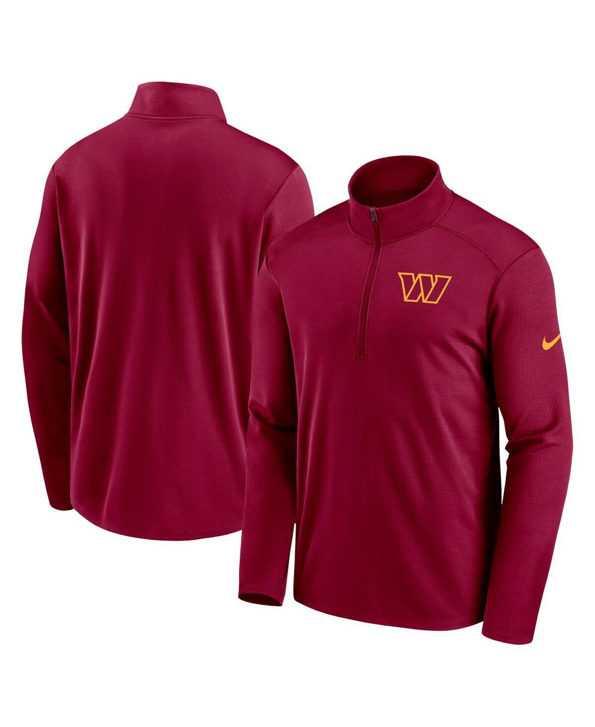 Mens Nike Burgundy Washington Commanders Pacer Half-Zip Top Product Image