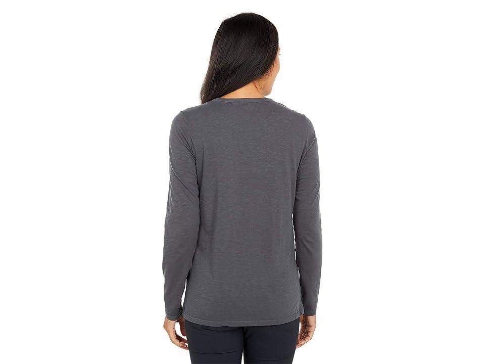 Toad&Co Primo Long Sleeve Crew (Soot) Women's Clothing Product Image