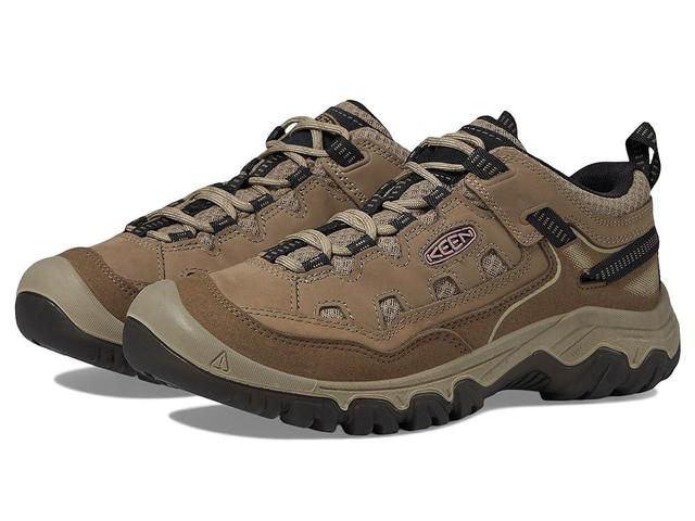 KEEN Targhee 4 Low Height Durable Comfortable Waterproof (Brindle/Nostalgia Rose) Men's Climbing Shoes Product Image