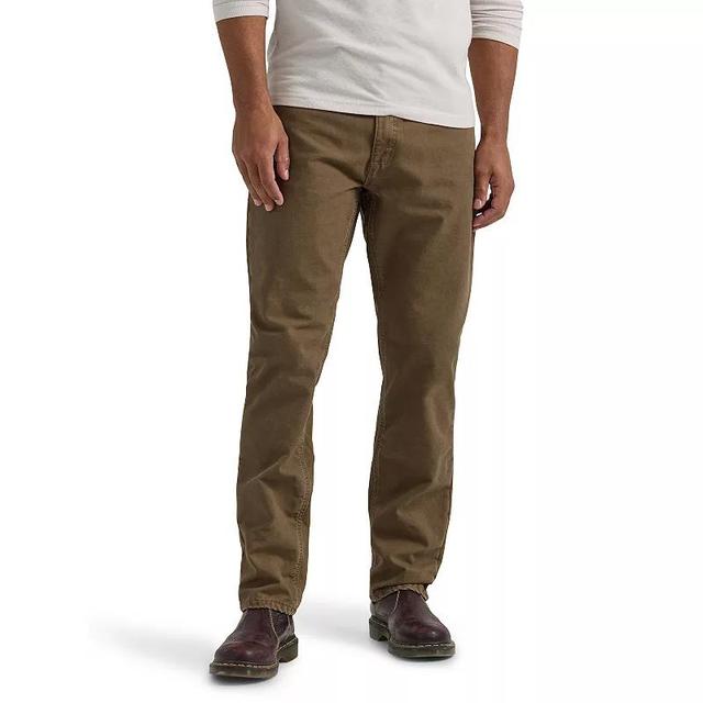 Mens Lee Legendary Relaxed Fit Lined Straight Leg Jeans Brown Product Image