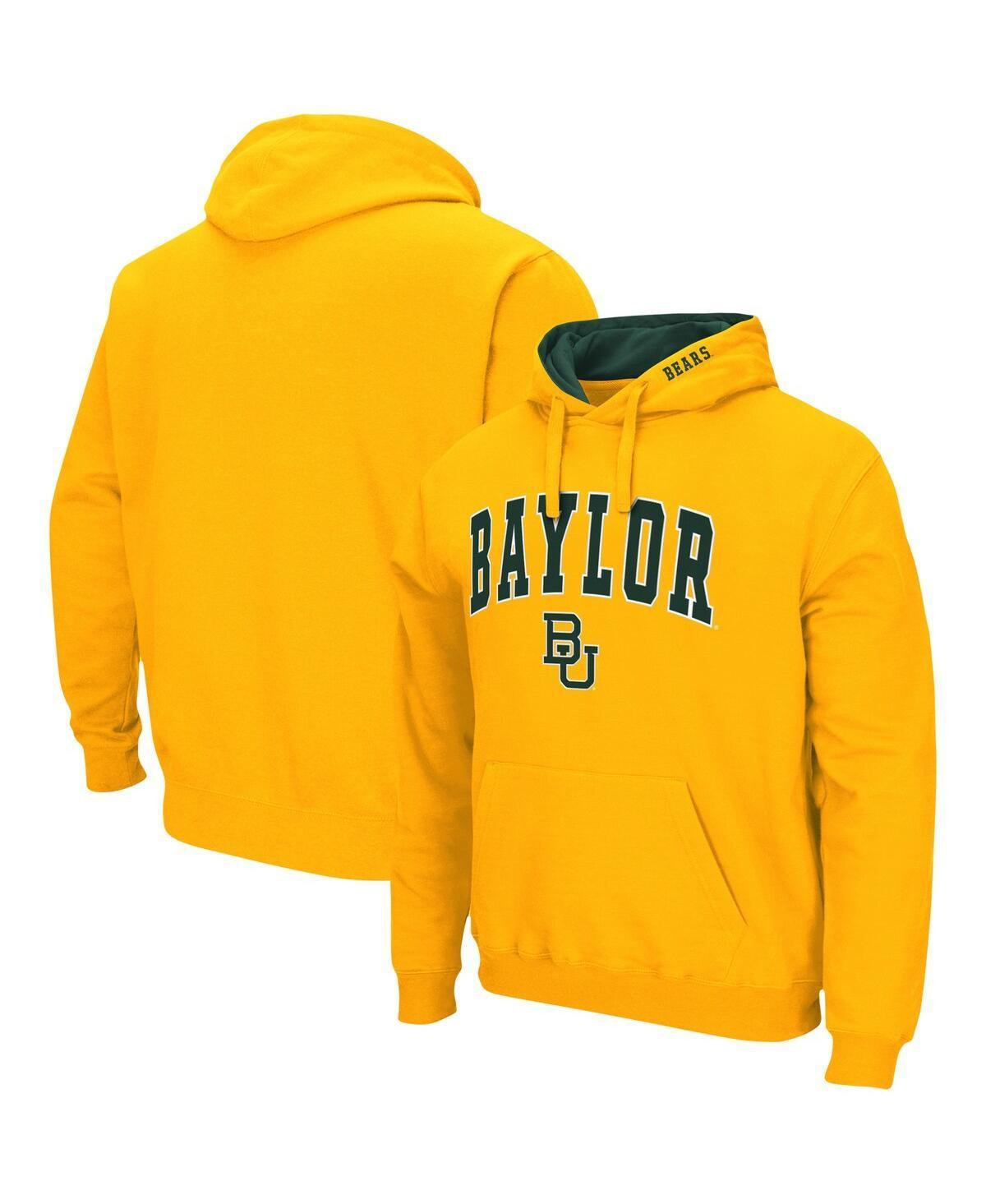 Mens Colosseum Gold Baylor Bears Arch & Logo 3.0 Pullover Hoodie BAY Gold Product Image