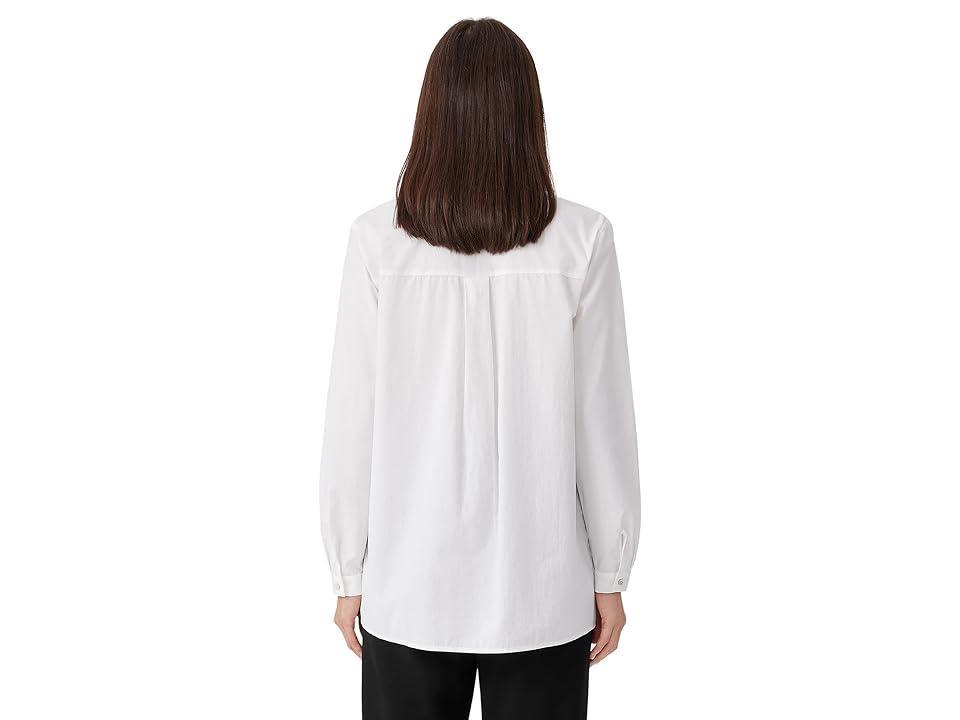 Eileen Fisher Classic Collar Easy Organic Cotton Button-Up Shirt Product Image