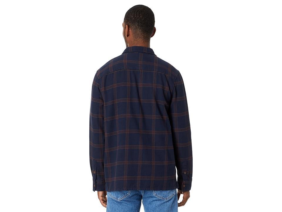 Madewell Sunday Flannel Easy Long-Sleeve Shirt (Deep Indigo) Men's Clothing Product Image