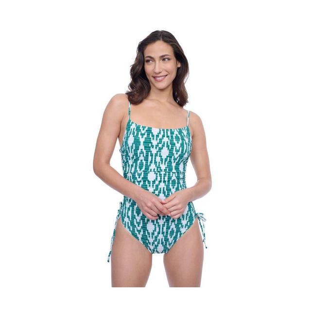 Women's Escape in Bali C-Cup Square Neck One Piece Swimsuit Product Image