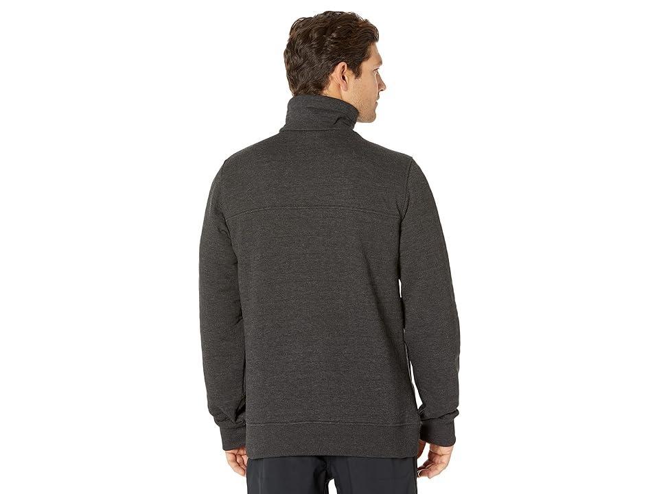 The North Face Longs Peak Quilted 1/4 Zip (TNF Black Heather) Men's Clothing Product Image