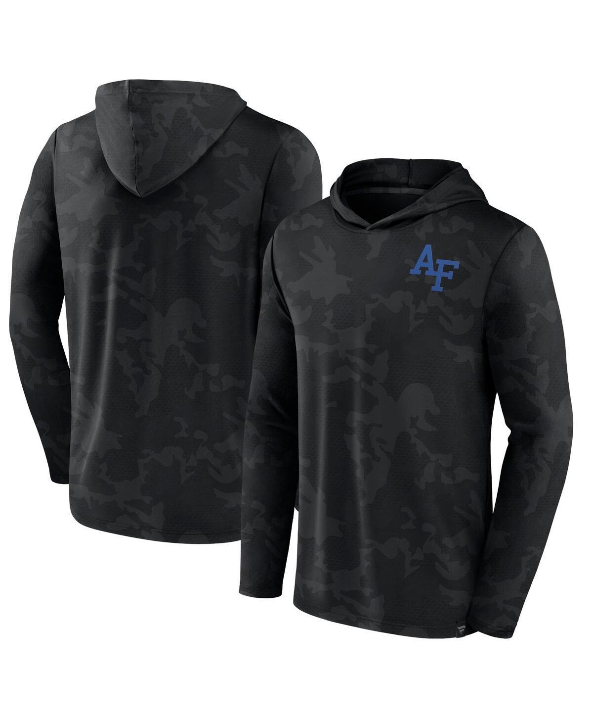 Mens Fanatics Black Air Force Falcons Camo Hoodie Long Sleeve T-shirt Product Image