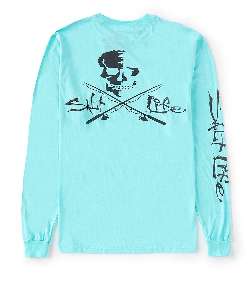 Salt Life Skull And Poles Long Sleeve Graphic T-Shirt Product Image