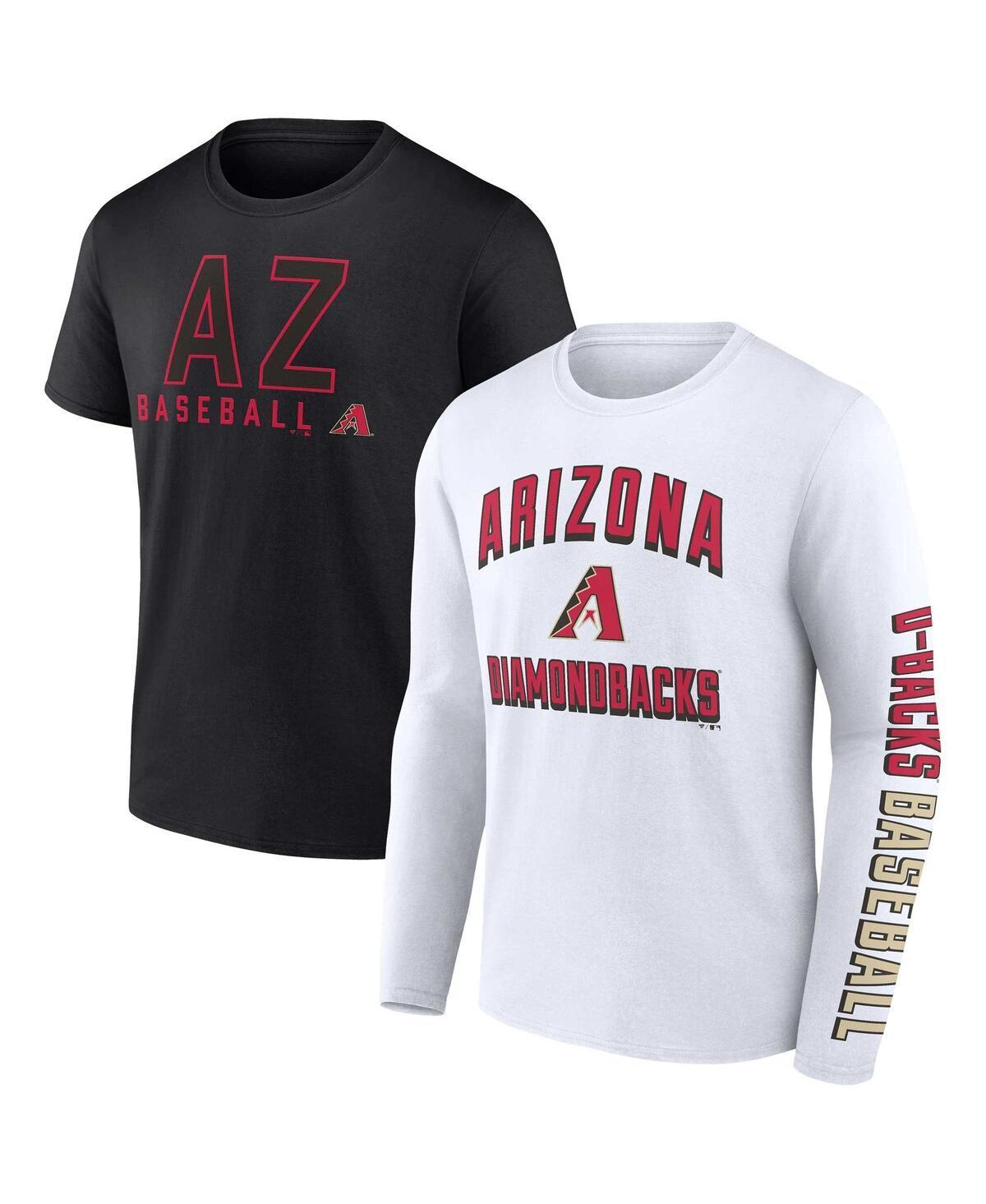 Mens Fanatics Branded /White Arizona Diamondbacks Two-Pack Combo T-Shirt Set Product Image