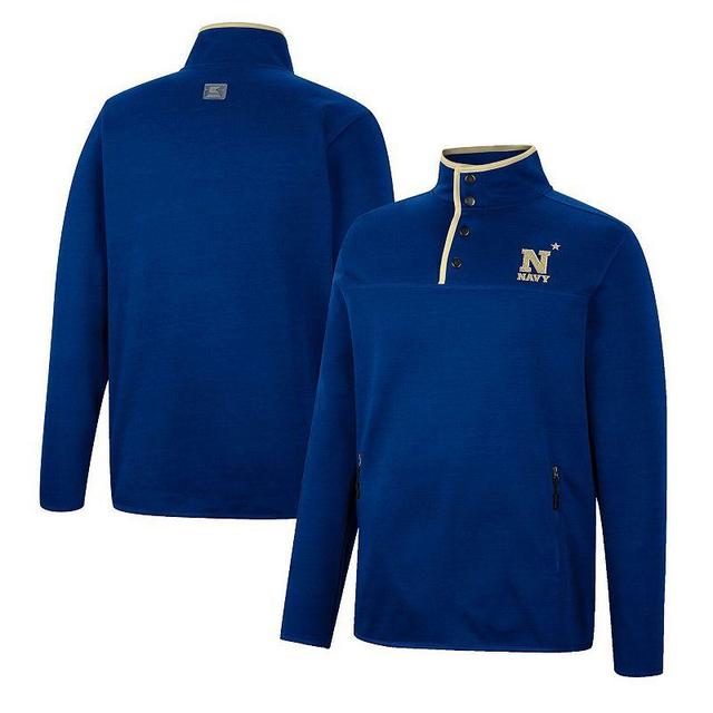 Mens Colosseum Midshipmen Rebound Quarter-Snap Jacket Blue Product Image