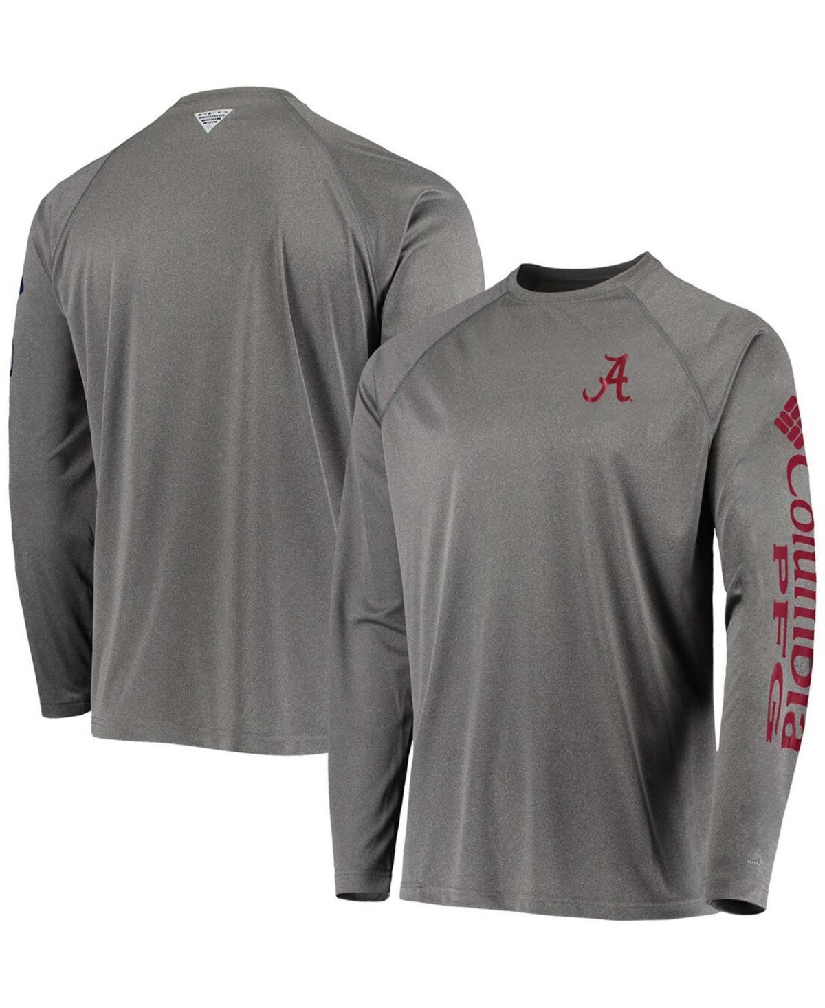 Mens Charcoal Alabama Crimson Tide Pfg Terminal Tackle Omni-Shade Long Sleeve T-shirt Product Image