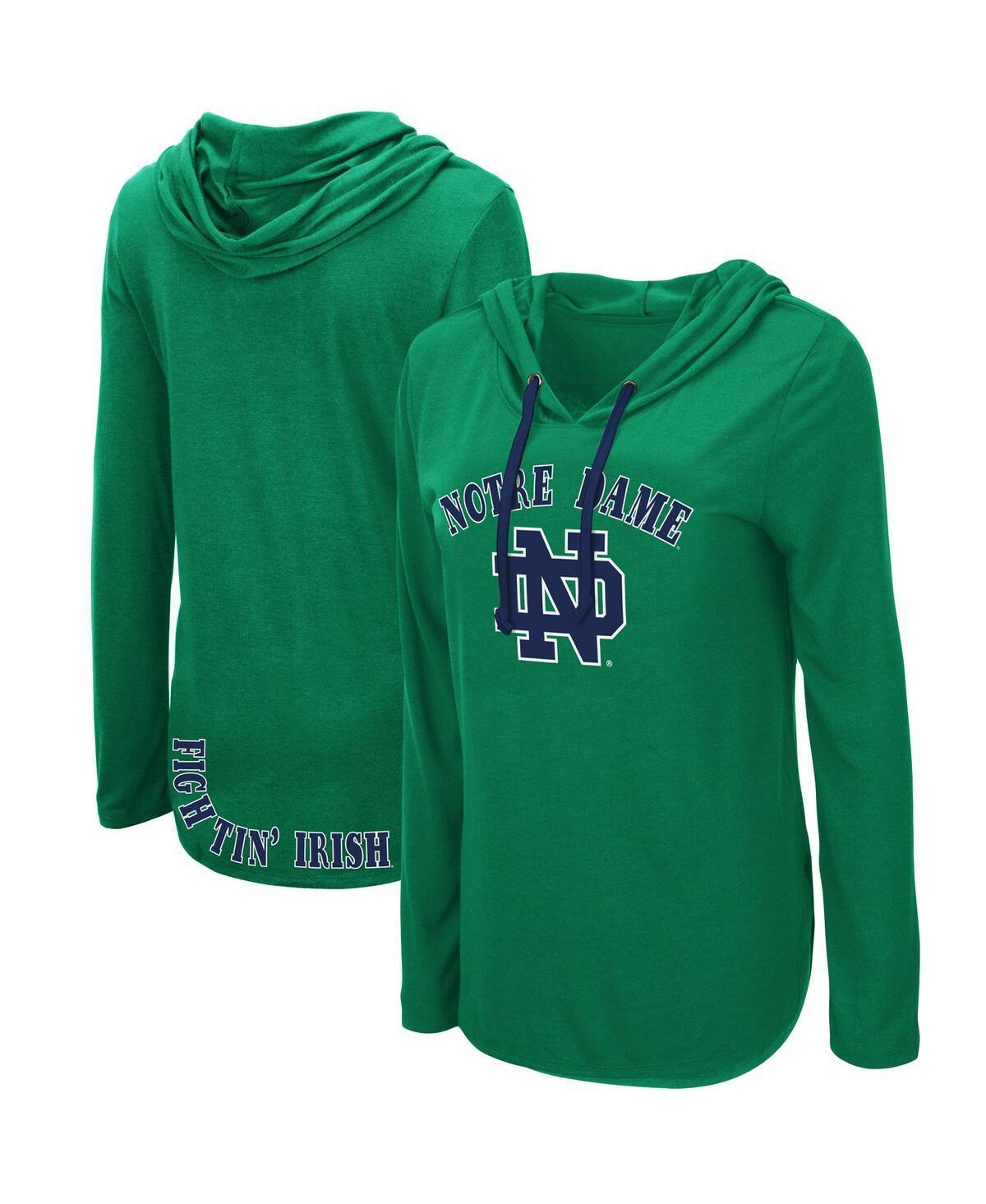 Womens Colosseum Green Notre Dame Fighting Irish My Lover Hoodie Long Sleeve T-shirt Product Image