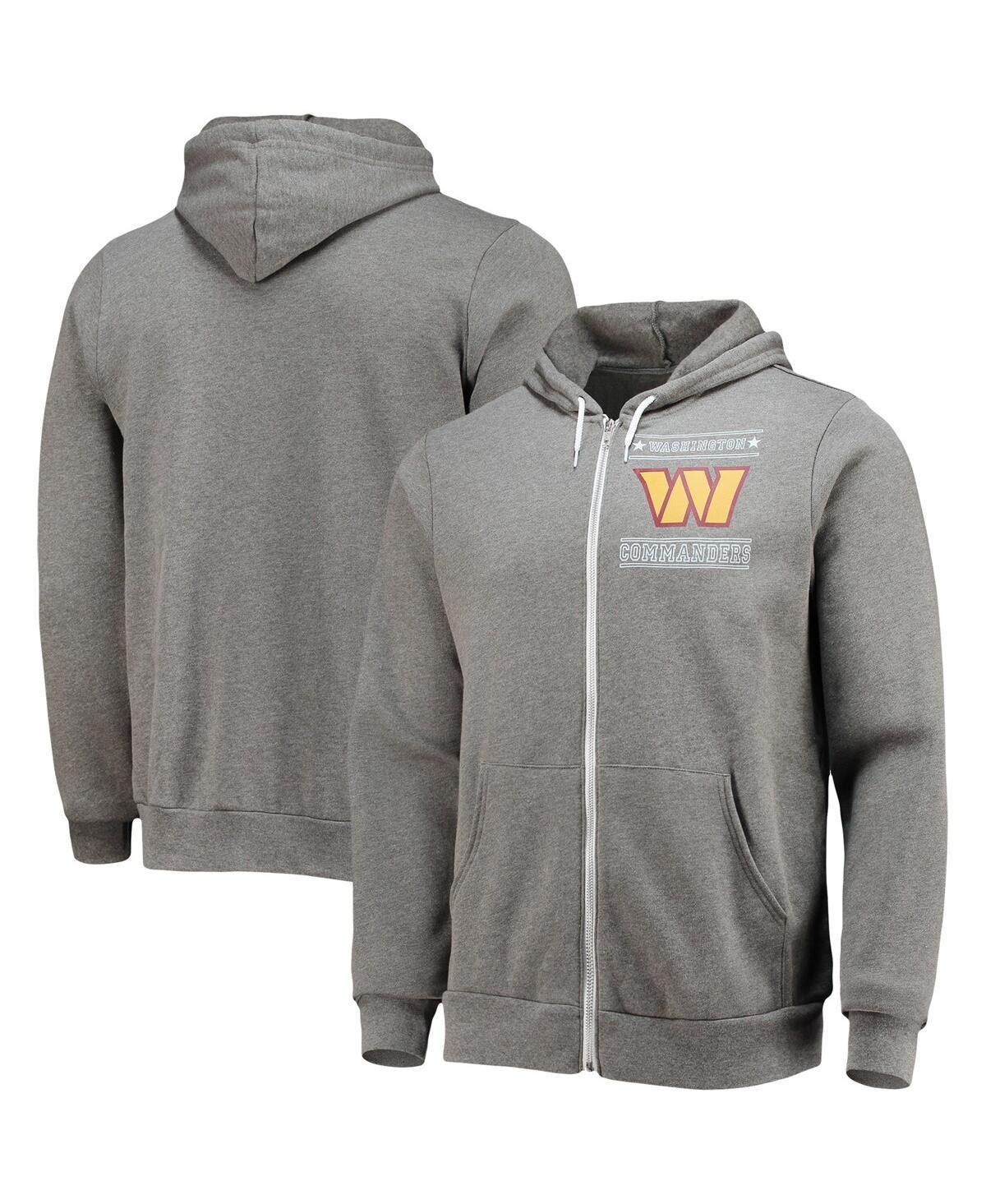 Mens NFL x Darius Rucker Collection by Fanatics Heathered Charcoal Washington Commanders Sponge Fleece Full-Zip Hoodie WFT CHARCO Product Image