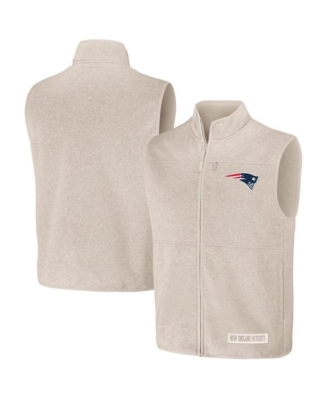 Mens NFL x Darius Rucker Collection by Fanatics  Oatmeal Pittsburgh Steelers Full-Zip Sweater Vest Product Image