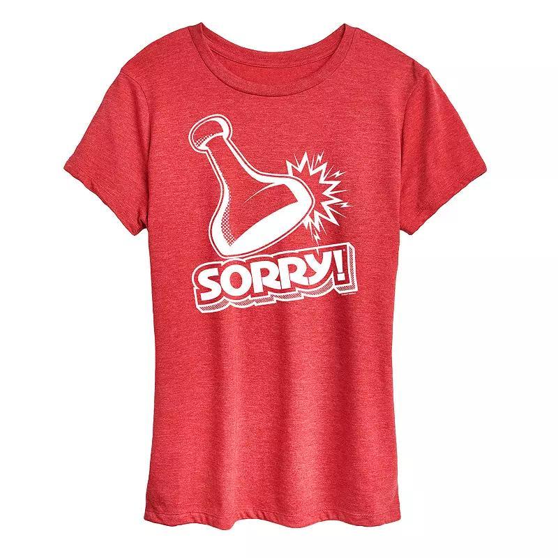 Womens Sorry Game Piece Graphic Tee by Hasbro Product Image