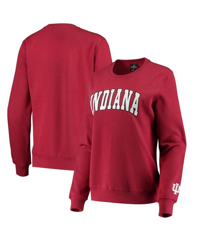 Womens Colosseum Crimson Indiana Hoosiers Campanile Pullover Sweatshirt Product Image