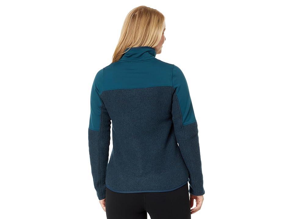 Smartwool Hudson Trail Fleece Full Zip (Twilight Blue) Women's Clothing Product Image