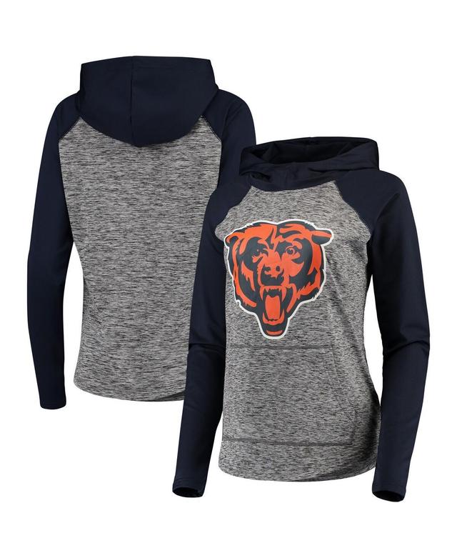 Womens G-III 4Her by Carl Banks Heathered Gray/Navy Chicago Bears Championship Ring Pullover Hoodie Product Image