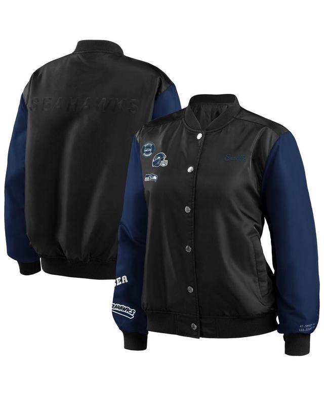 Womens WEAR by Erin Andrews Seattle Seahawks Bomber Full-Snap Jacket Product Image