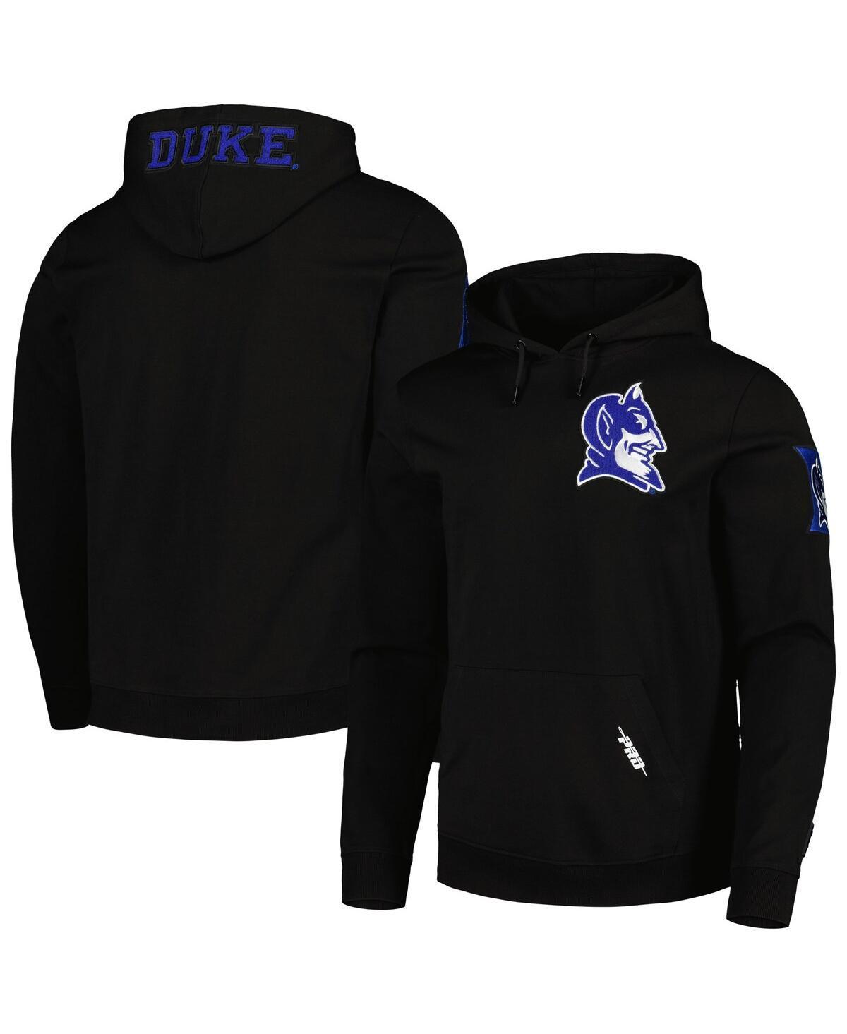 Mens Pro Standard Black Duke Blue Devils Classic Pullover Hoodie Product Image